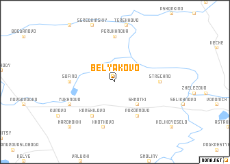 map of Belyakovo