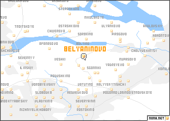 map of Belyaninovo