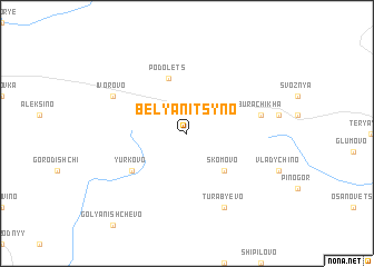 map of Belyanitsyno