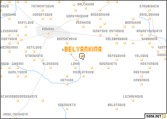 map of Belyankina