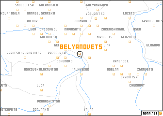 map of Belyanovets