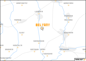 map of Belyany