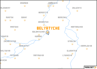map of Belyatyche