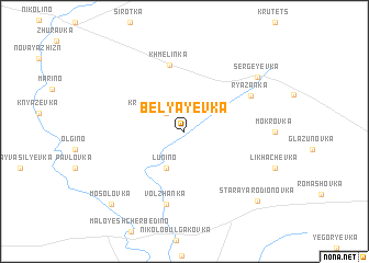 map of Belyayevka