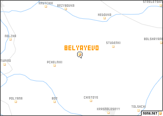 map of Belyayevo