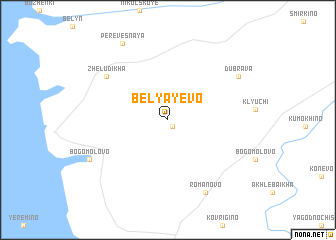 map of Belyayevo