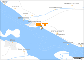 map of Belyay