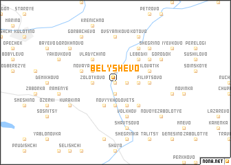 map of Belyshëvo