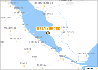 map of Belyy Bereg