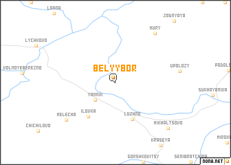 map of Belyy Bor