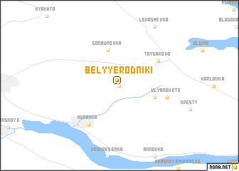 map of Belyye Rodniki