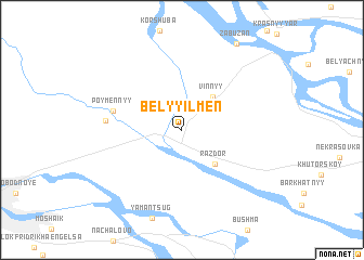 map of Belyy Il\