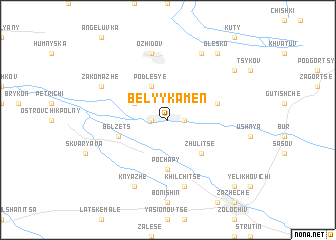 map of Belyy Kamenʼ