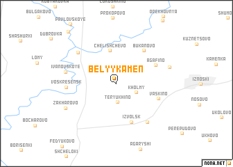 map of Belyy Kamen\