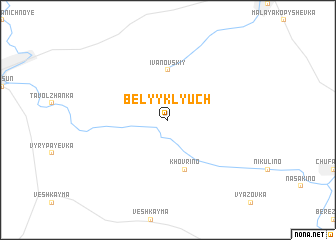 map of Belyy Klyuch