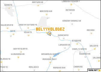 map of Belyy Kolodez\