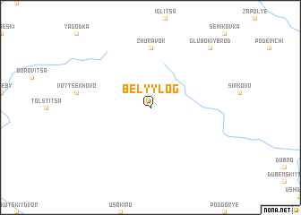 map of Belyy Log