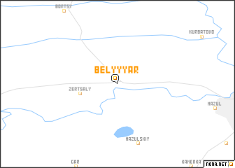 map of Belyy Yar