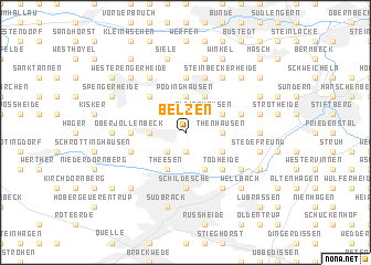 map of Belzen