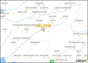 map of Belzese