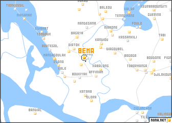 map of Béma