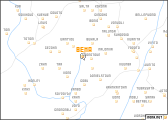 map of Bema