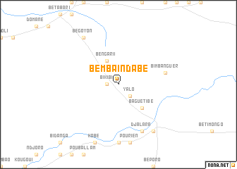 map of Bembainda-Bé