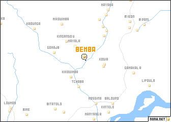 map of Bemba