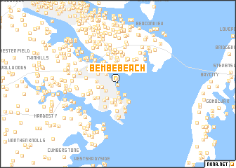 map of Bembe Beach