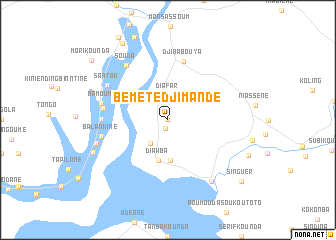 map of Bémète Djimandé