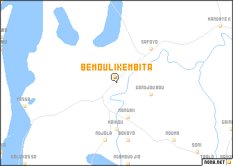 map of Bémouli Kembita