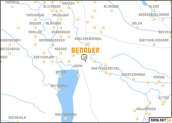 map of Benāder