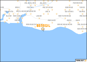 map of Benagil