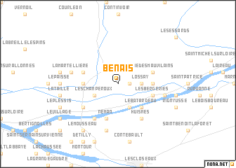 map of Benais