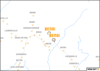 map of Béna I