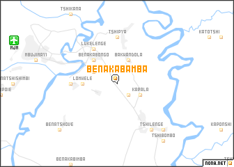 map of Bena-Kabamba