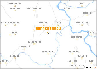 map of Bena-Kabangu