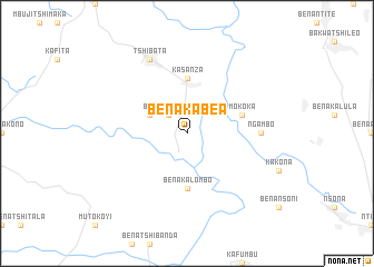 map of Bena-Kabea