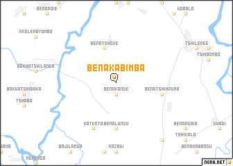 map of Bena-Kabimba