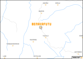 map of Bena-Kafutu