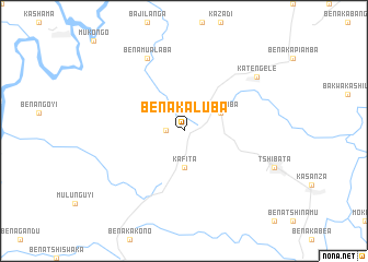 map of Bena-Kaluba