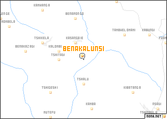 map of Bena-Kalunsi