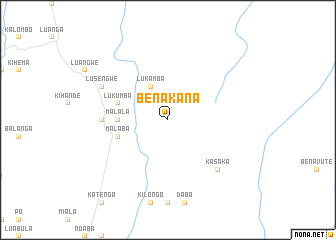 map of Bena-Kana