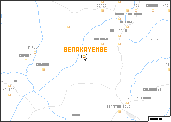 map of Bena-Kayembe