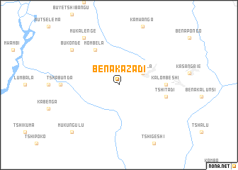 map of Bena-Kazadi