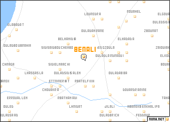 map of Ben Ali