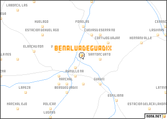 map of Benalúa de Guadix