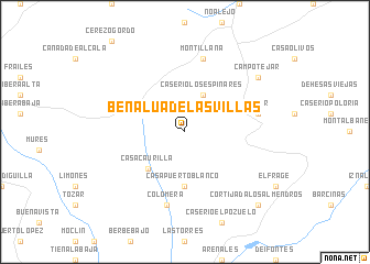 map of Benalúa de las Villas