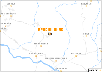 map of Bena-Milamba