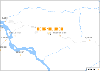 map of Bena-Mulumba